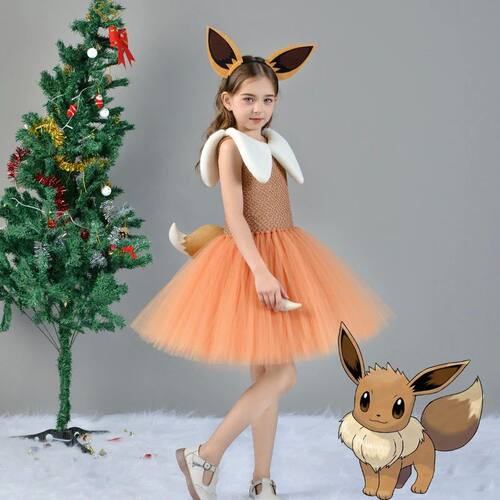 Adorable Little Girl's Sweet and Super Cute Pokémon Hallowe