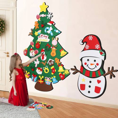 DIY Felt Christmas Tree Christmas Decoration for Home Xmas D