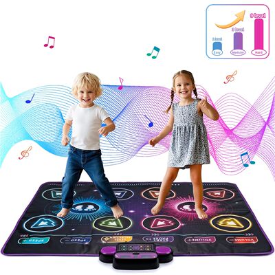 Kids Electronic Dance Mat Dancing Blanket Double Players Mod