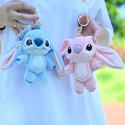 Cartoon Stitch Plush Keychain Soft Toy Cute Stuffed Animal P