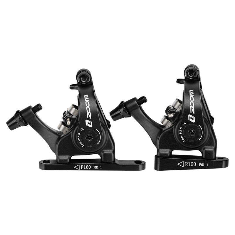 ZOOM公路自行车线拉碟刹双边制动手变用两活塞平装夹器140/160MM