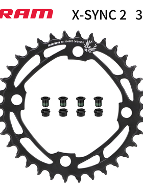 SRAM速联山地自行车牙盘104BCD高强度正负齿钢盘11/12S改装单盘片