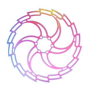 IIIPRO超轻碟片160/180/203MM山地自行车炫彩镂空碟盘六钉刹车片
