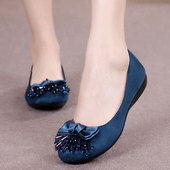 老北京布鞋 不累脚 妈妈软底平底上班工作鞋 旗舰店官方女春秋款 时尚