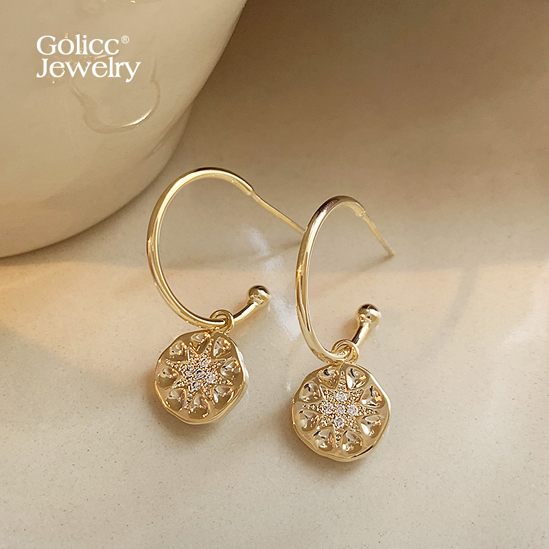 古里雅八芒星耳环高级感