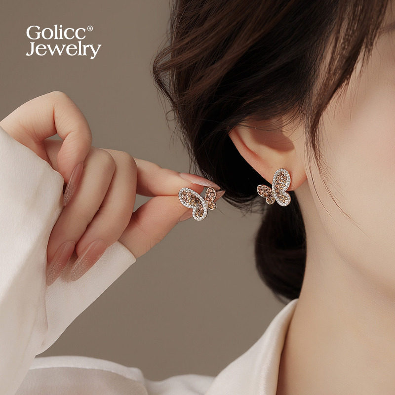 满钻蝴蝶耳环女高级感轻奢耳钉2026新款爆款巨好看适合冬天的耳饰,饰品/流行首饰/时尚饰品新,耳环,淘宝优惠券,粉丝福利购,淘宝优惠卷