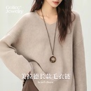 长款 卫衣链大气高档高级感轻奢配饰秋冬 吊坠毛衣链项链女2025新款