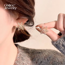 耳环 高级感气质大气耳饰巨好看适合冬天 雪花耳钉女2025新款 爆款