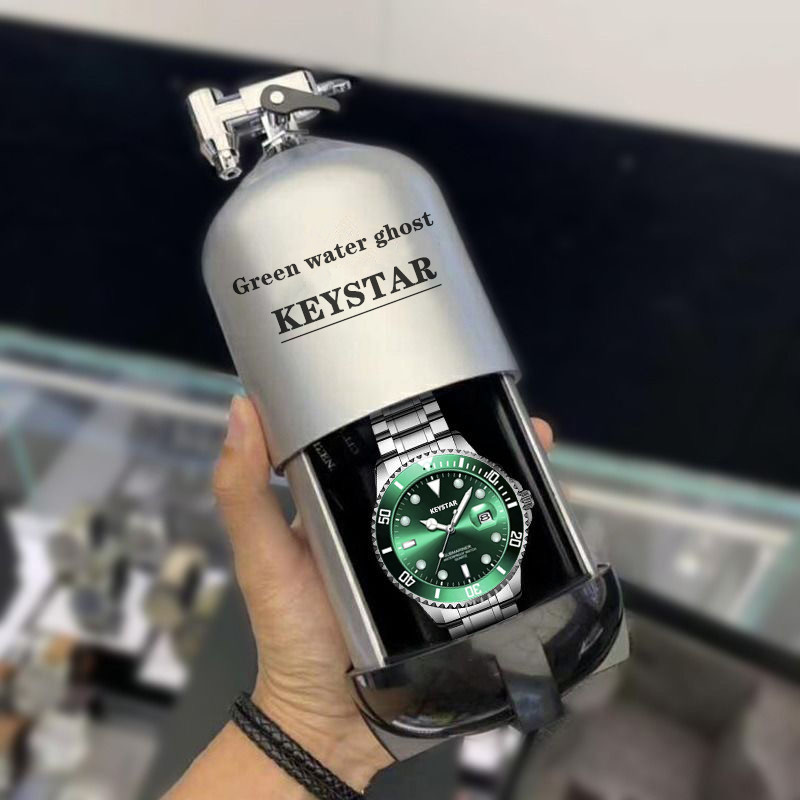 官方正品keystar全自动非机械表绿水鬼水怪手表男士学生防水时尚