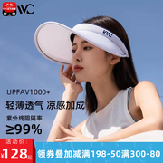 South Korea's VVC sunscreen hat summer new large-eave top anti-ultraviolet outdoor travel shade men's and women's hats