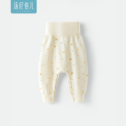 汤尼倍儿婴儿护肚裤纯棉全开按扣