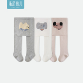 汤尼倍儿婴儿连裤 袜春秋百搭儿童保暖大PP打底袜新生儿宝宝长袜子