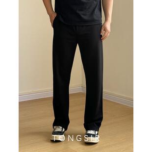 莫代尔宽松直筒卫裤 TONGSIR 水柔抗皱超垂 秋季 男休闲弹力长裤