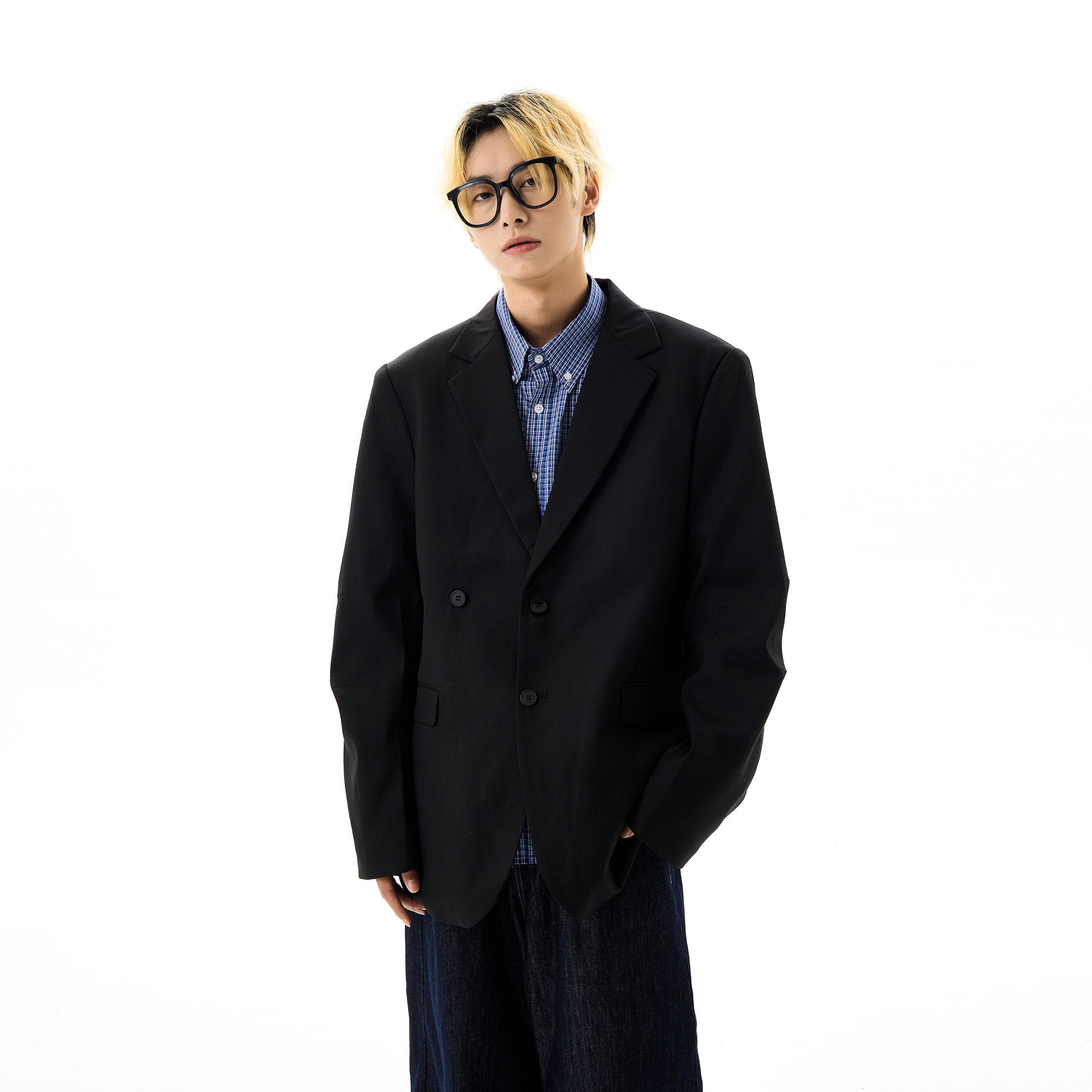 J LONE复古简约休闲西服男女宽松休闲廓形高级感西装cleanfit外套