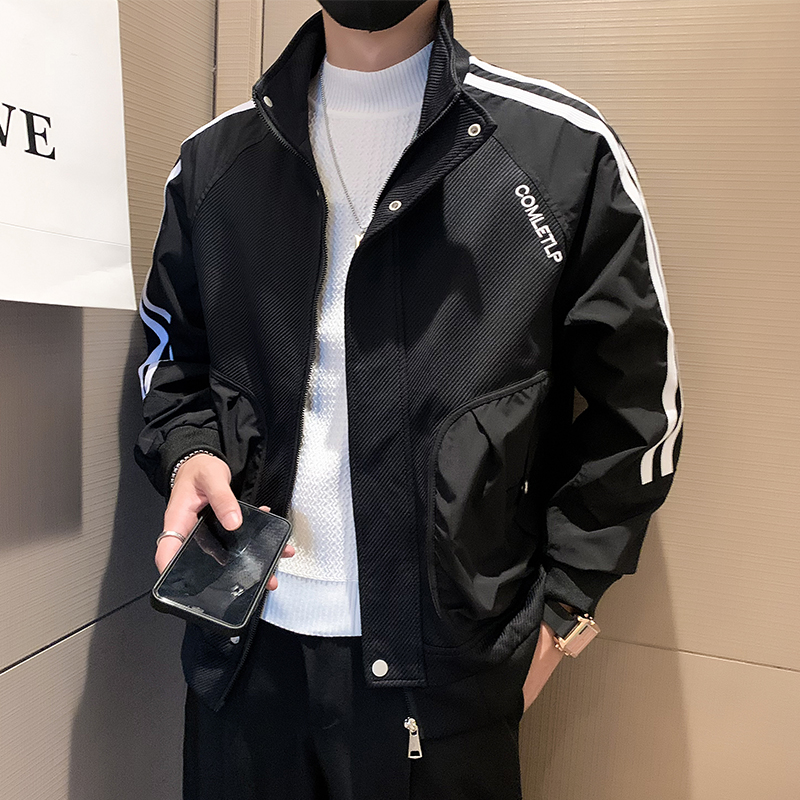 高端工装外套男春秋款潮牌二棉休闲痞帅男装2025新款秋冬男士夹克