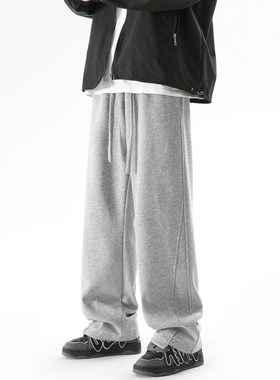 City Hipster 潮牌卫裤男春季2025年新款裤子宽松重磅350克休闲裤