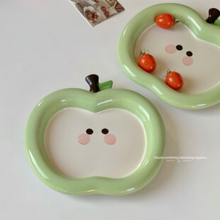 猫咪餐盘陶瓷可爱宠物猫碗罐头碟子猫食盆饭盆防打翻喝水狗碗吃饭