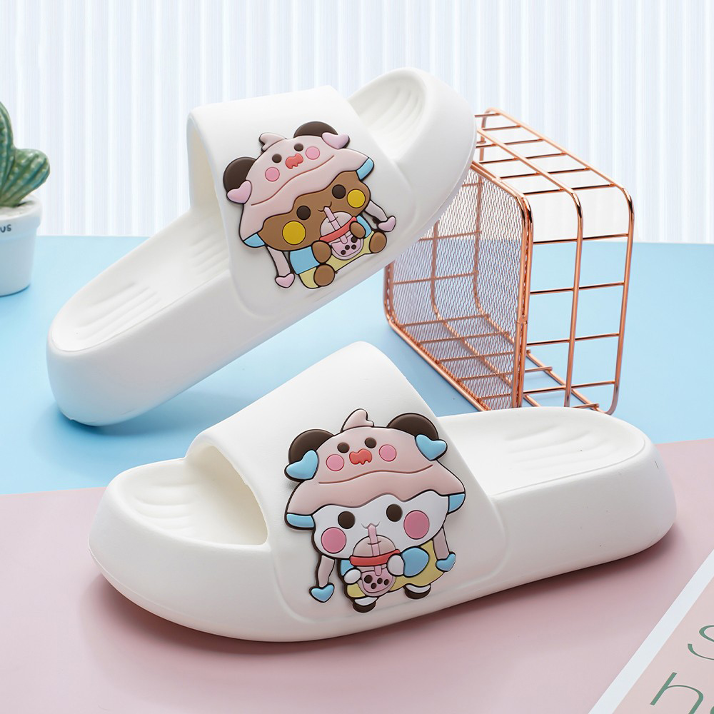 厚底防滑可爱舒适情侣两穿拖鞋女