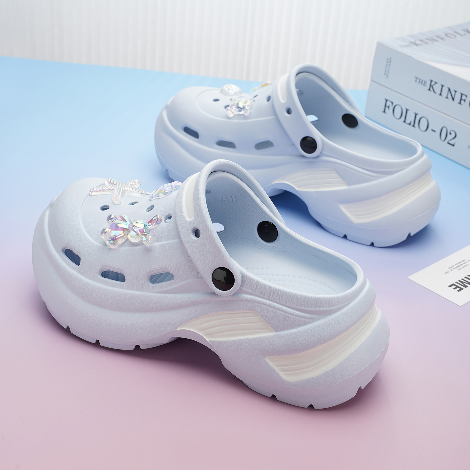 厚底洞洞鞋女士夏季凉拖防滑软底