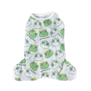 狗狗衣服夏季 四脚防脱速干泰迪比熊博美雪纳瑞猫 网眼清凉透气无袖