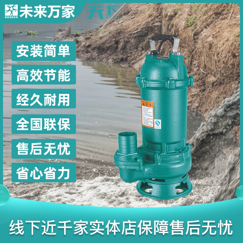 天下潜水泵380v大功率污水泵绿化泥浆220v抽粪小型污水泵未来万家