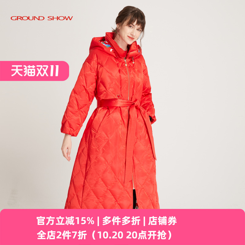 收腰显瘦长款风衣外套