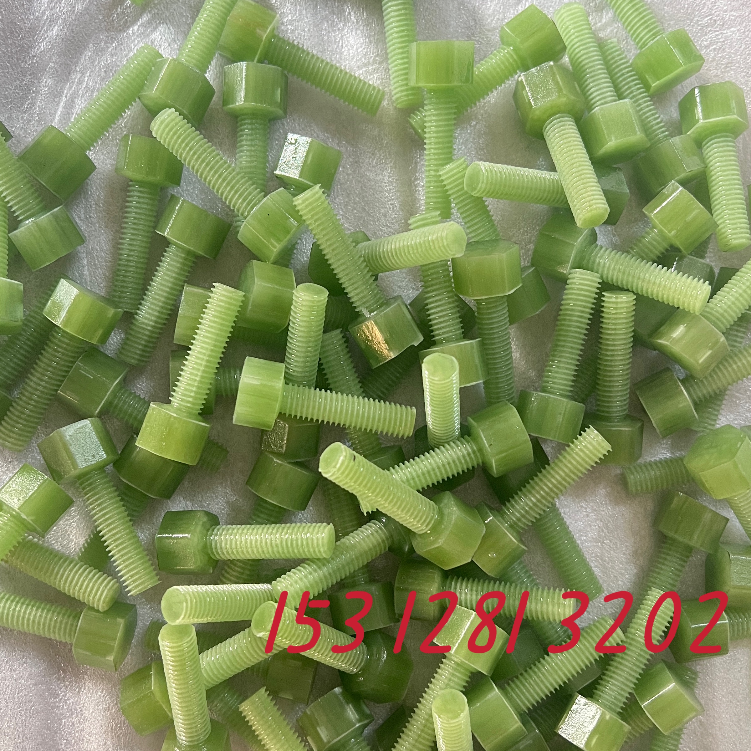 Fr4绝缘螺栓环氧树脂螺栓螺杆螺丝帽螺母六角环氧棒拉挤棒加工