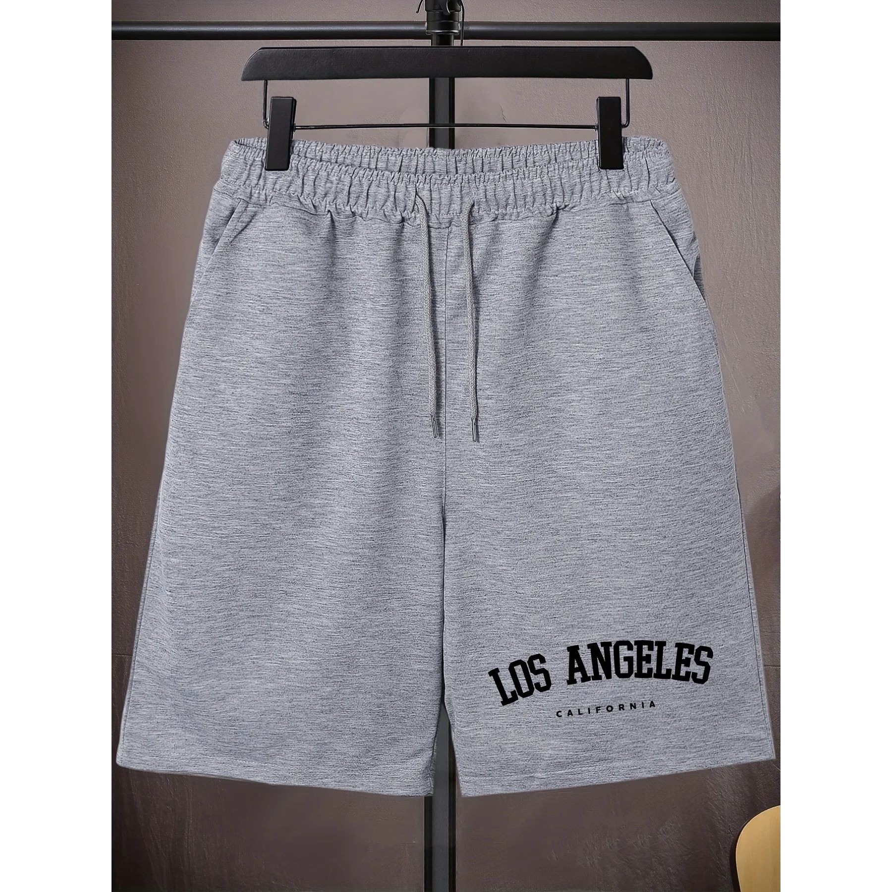 Los Angeles' Print Men's Loose Large Drawstring Casual Minim