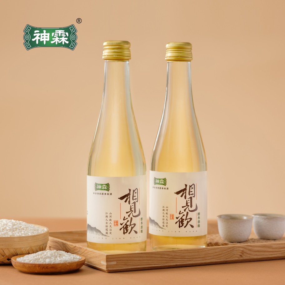 神霖相见欢酵养酒酿350毫升2瓶低度孝感米酒湖北特产