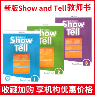 牛津大学出版 6岁幼儿英语教材新版 进口 tell 3级别教师用书 国际幼儿园书籍幼儿启蒙综合教材 原版 and 社3 麦凯思图书 Show