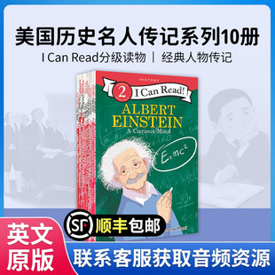 level 英文原版 Read Can 2华盛顿林肯马丁路德金亚历山大汉密尔顿海伦凯勒美国总统人物传记课外读物 进口美国历史名人传记10册I