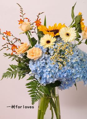 一树|包月鲜花一周一花混搭花束家居办公水养送礼云南直发速递
