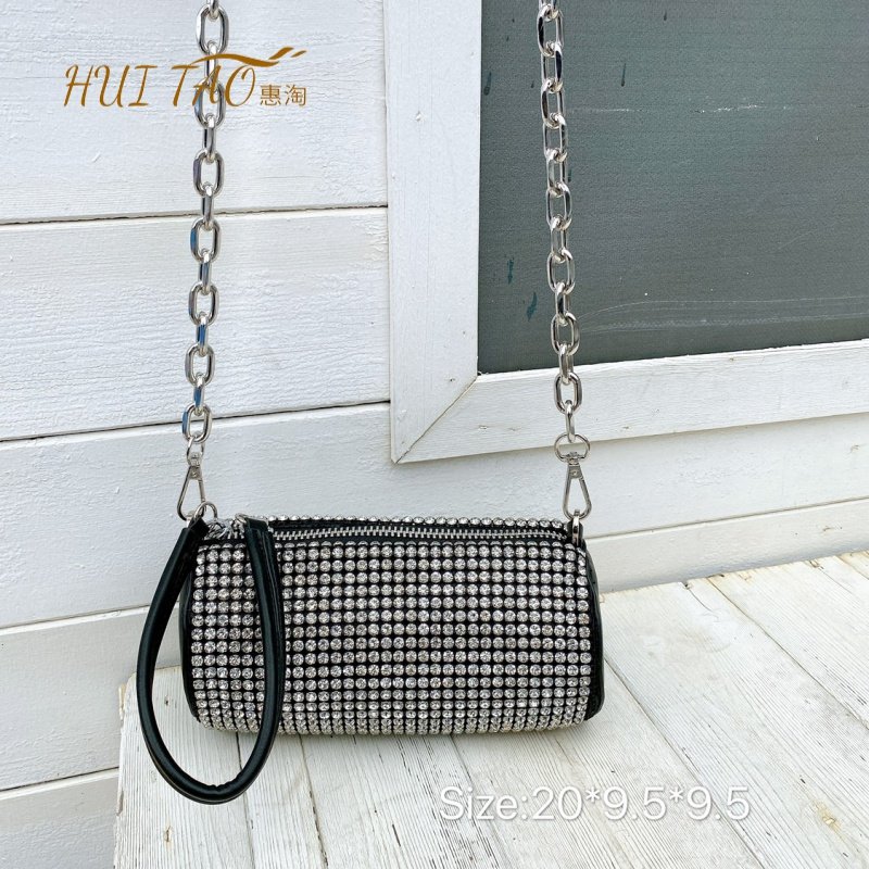 网红大王水钻包2020夏季新款女包闪钻波士顿包百搭链条单肩斜挎包