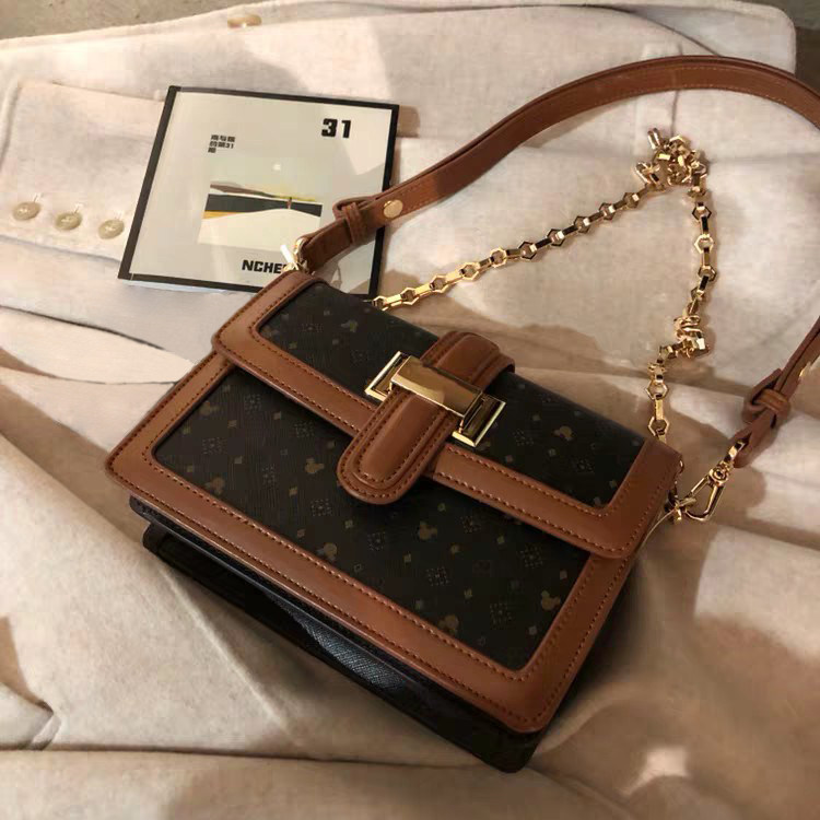 旗舰店米奇Dafuni包包女包2020新款复古时尚2019链条单肩斜挎包