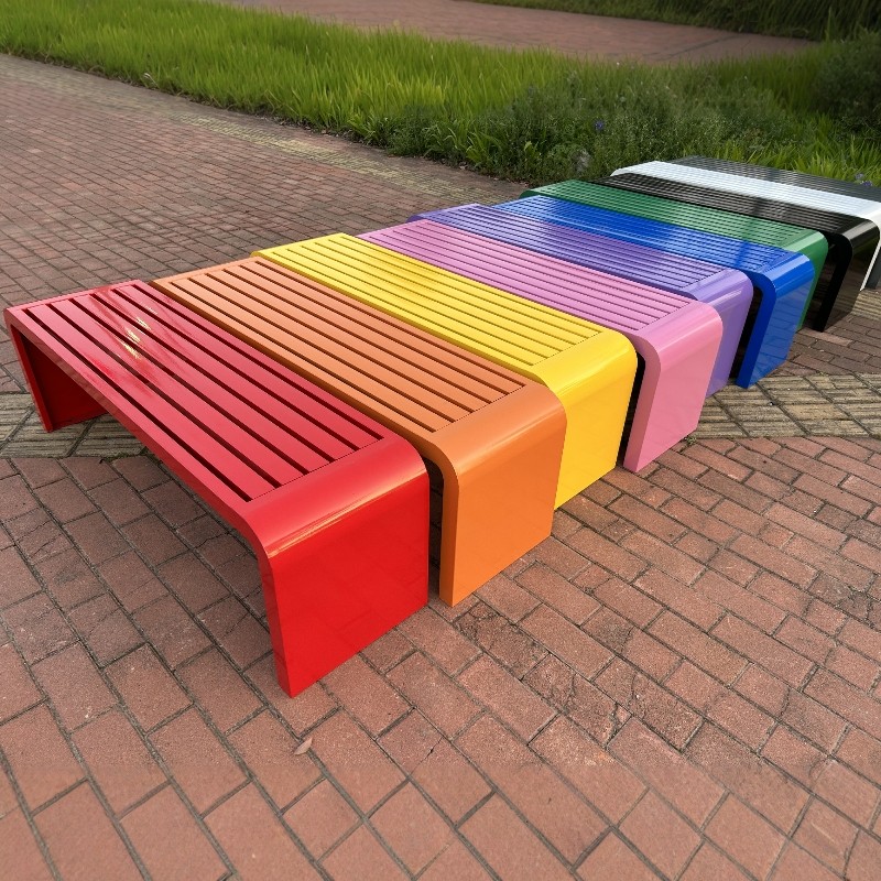 防水公园椅户外长椅铁艺长条凳子庭院室外靠背座椅公共休息区排椅,住宅家具,公园椅,淘宝优惠券,粉丝福利购,淘宝优惠卷