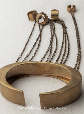 奇虚乐Chicxūlab 黄铜四指机械手镯