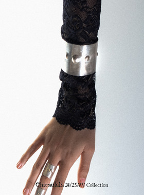 奇虚乐Chicxūlab 柔甲Soft-shell 纯手工素银【超薄】手镯