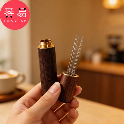 咖啡布粉针A1pn008-咖啡布粉针搅拌结块咖啡粉针器具便携式粉针