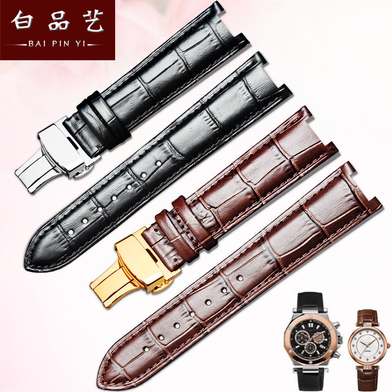 凹口定制真皮表带适配罗西尼天王西铁城LADYBUBBLE竹节纹手表带20,手表,配件,淘宝优惠券,粉丝福利购,淘宝优惠卷