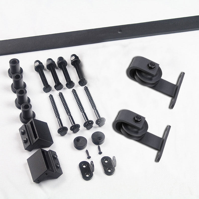 美式谷仓门吊轨轨道仓谷门静音五金配件仓库门趟门移门推拉门滑轨