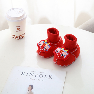 彼彼熊学步鞋加绒保暖