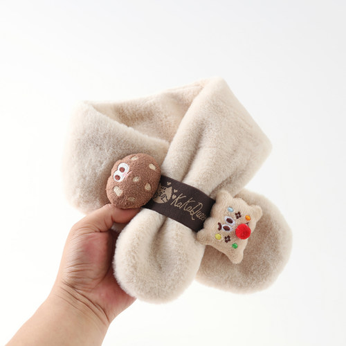 彼彼熊围巾加厚保暖卡通