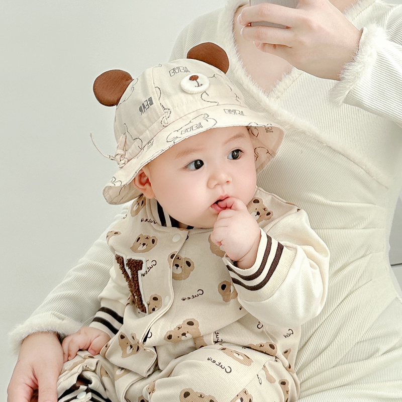 彼彼熊渔夫帽遮阳防晒