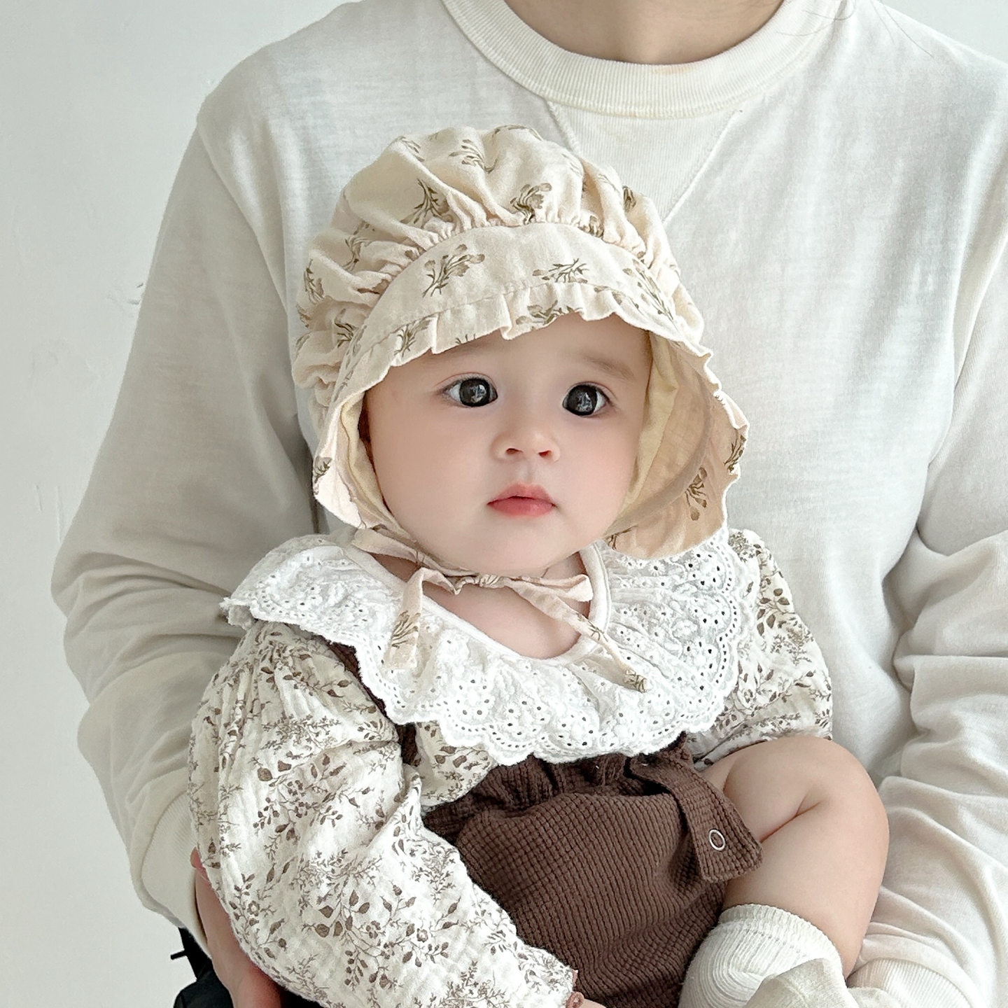 彼彼熊宫廷帽护耳帽洋气可爱外出