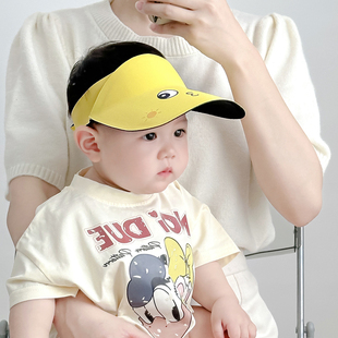 儿童防晒帽夏季 宝宝帽子遮阳帽男童太阳帽女童空顶帽春夏户外新款