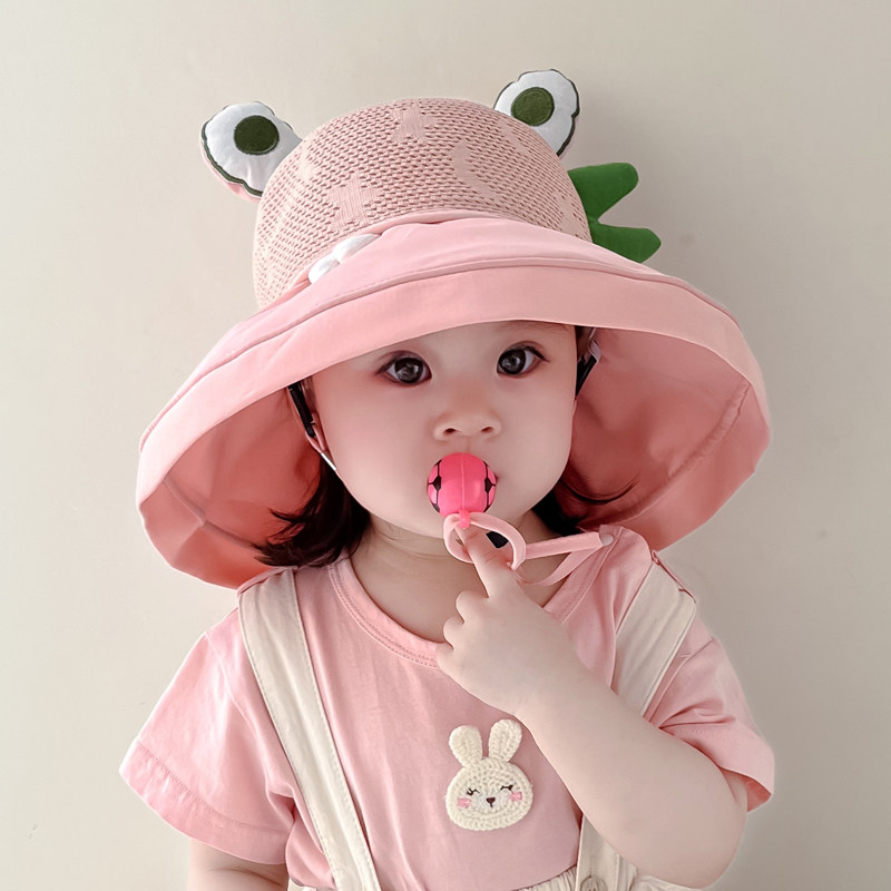 儿童帽子夏季防晒帽女宝宝遮阳帽紫外线大檐渔夫帽男童女童太阳帽,童装/婴儿装/亲子装,帽子,淘宝优惠券,粉丝福利购,淘宝优惠卷