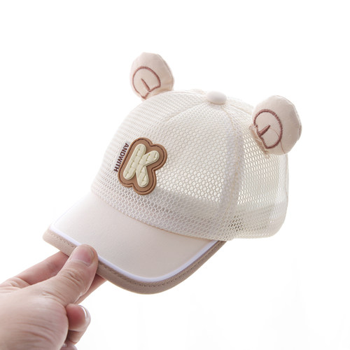 彼彼熊鸭舌帽遮阳防晒婴儿帽子