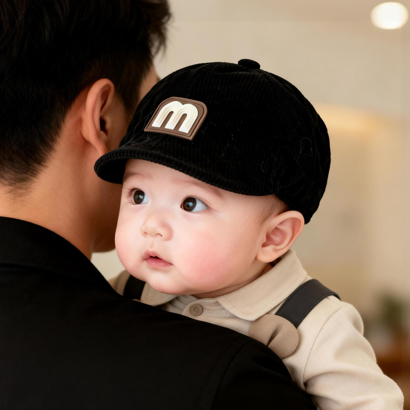 婴儿帽子春秋季宝宝鸭舌帽儿童贝雷帽男童男孩遮阳帽太阳帽秋冬天