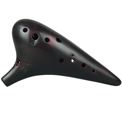 12孔熏烧专业型风雅陶笛