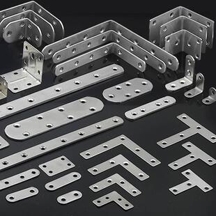 不锈钢紧固件直角包边条小配件门窗家用木椅子铁片铁角码折角加强